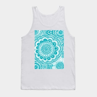 Robin Egg Anemone Flowers Tank Top